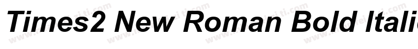 Times2 New Roman Bold ltalic Turkce字体转换